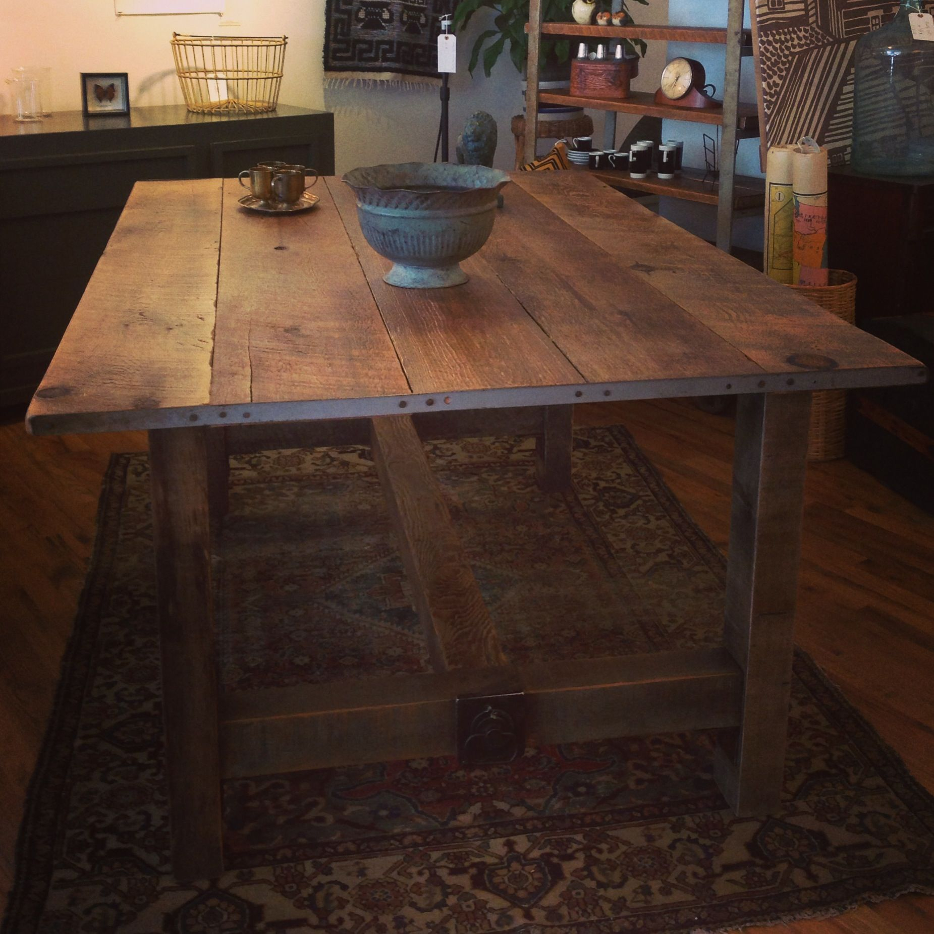 Reclaimed Barnwood Dining Table Made In Buffalo Ny inside size 1851 X 1851