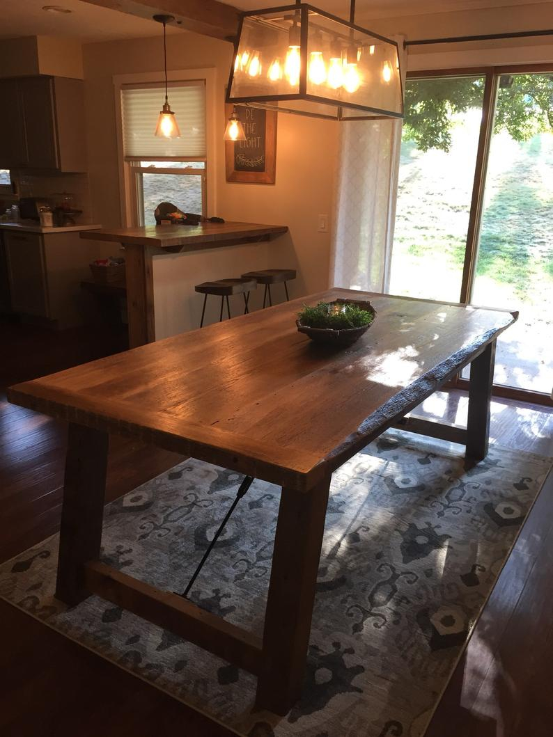 Reclaimed Oak Turnbuckle Table inside measurements 794 X 1059