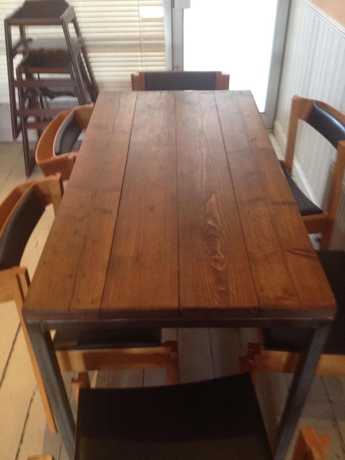 Reclaimed Timber Industrial Style Dining Table Manchester with regard to proportions 1200 X 1600