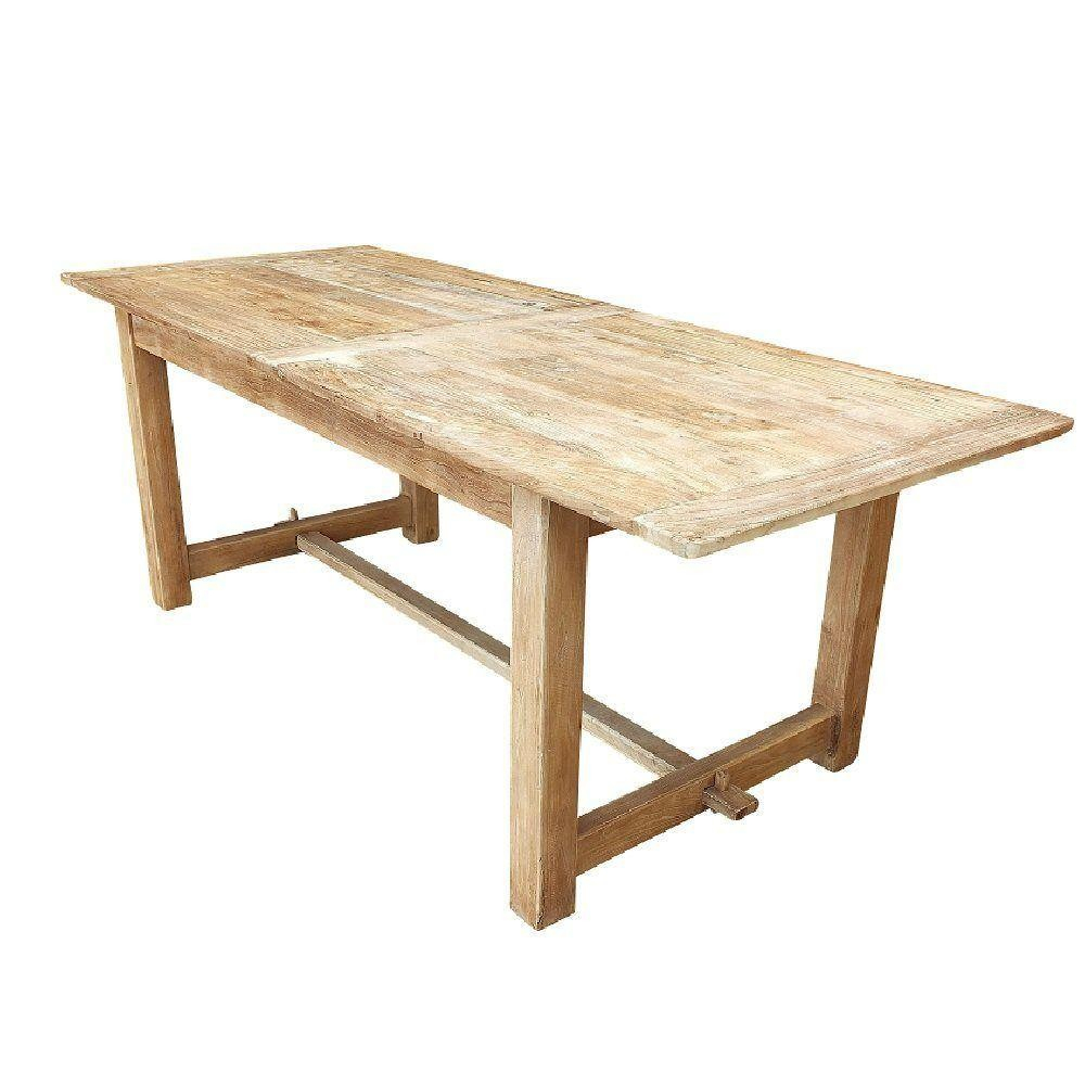 Recycled Elm Farmhouse Dining Table 24m throughout dimensions 1000 X 1000