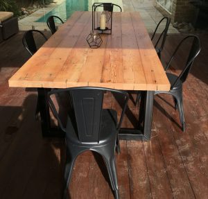 Recycled Oregon Industrial Dining Table Made intended for sizing 2730 X 2610