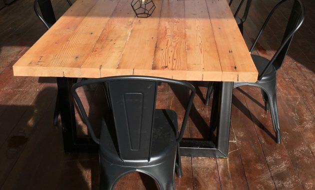 Recycled Oregon Industrial Dining Table Made intended for sizing 2730 X 2610