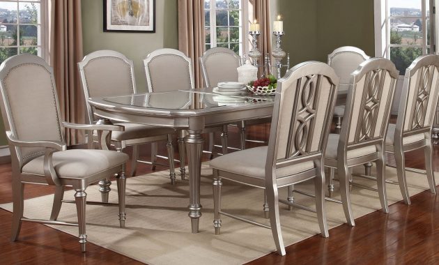 Regency Park Rectangular Dining Room Set Platinum for dimensions 1627 X 900