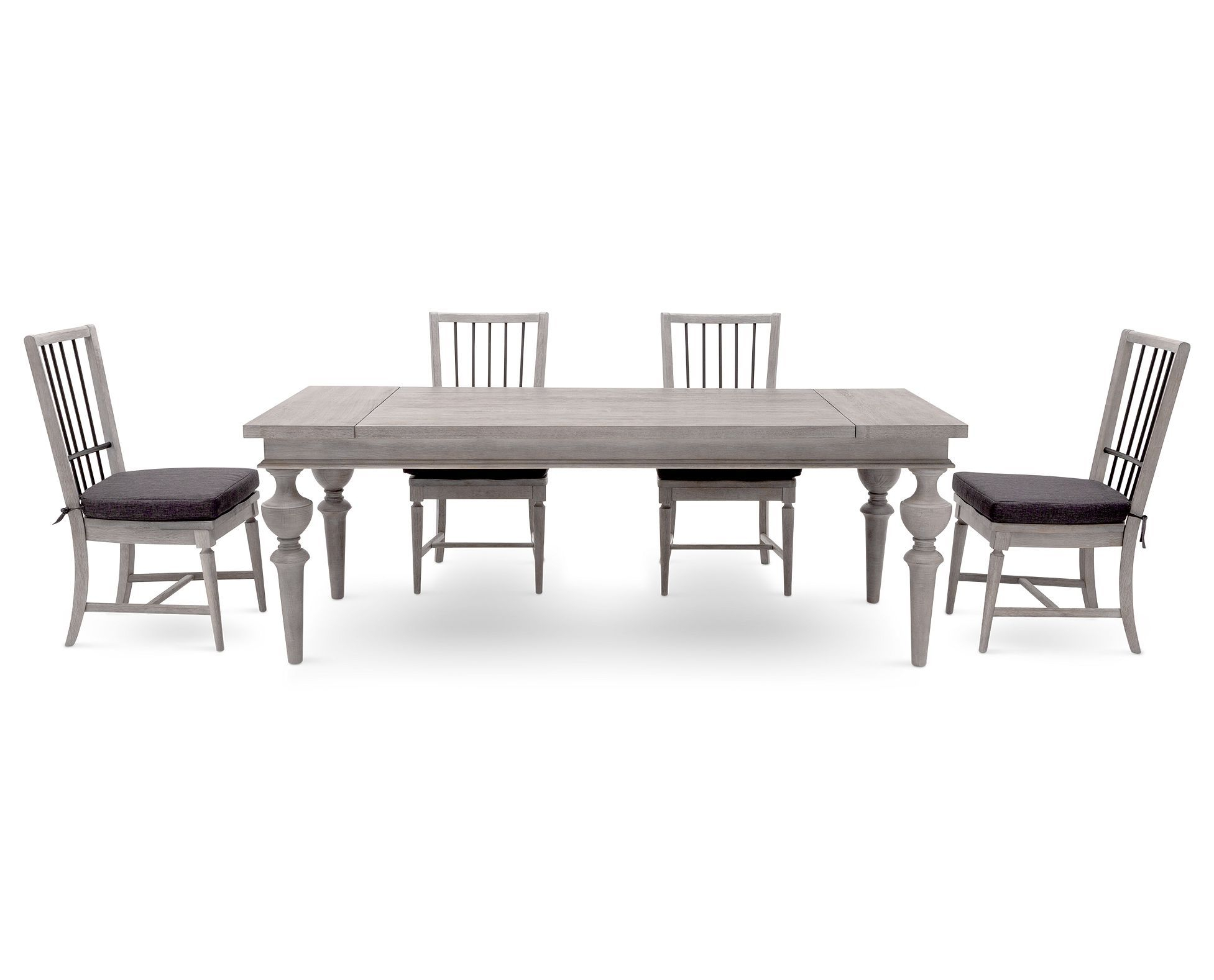 Rock Island 5 Pc Dining Room Set With Spindle Back Side in measurements 1953 X 1578