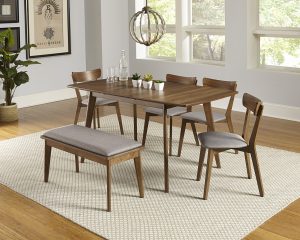 Rockaway 6 Piece Extendable Solid Wood Dining Set pertaining to measurements 3442 X 2753