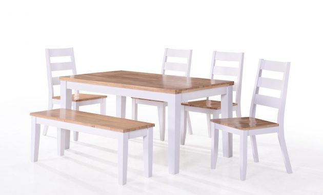 Rona Dining Set With 4 Chairs And One Bench intended for proportions 1281 X 855