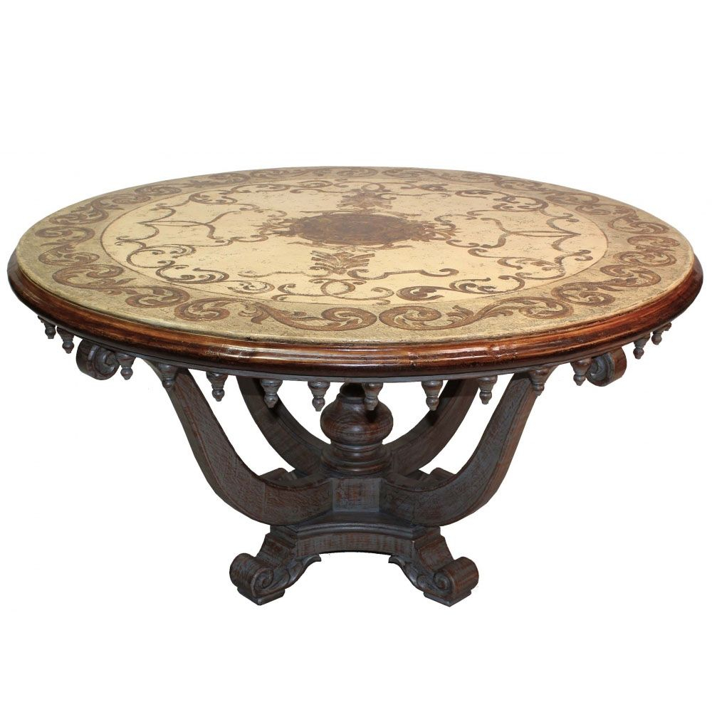 Round Spanish Urn Base Table Spanish Villa Pedestal intended for dimensions 1000 X 1000