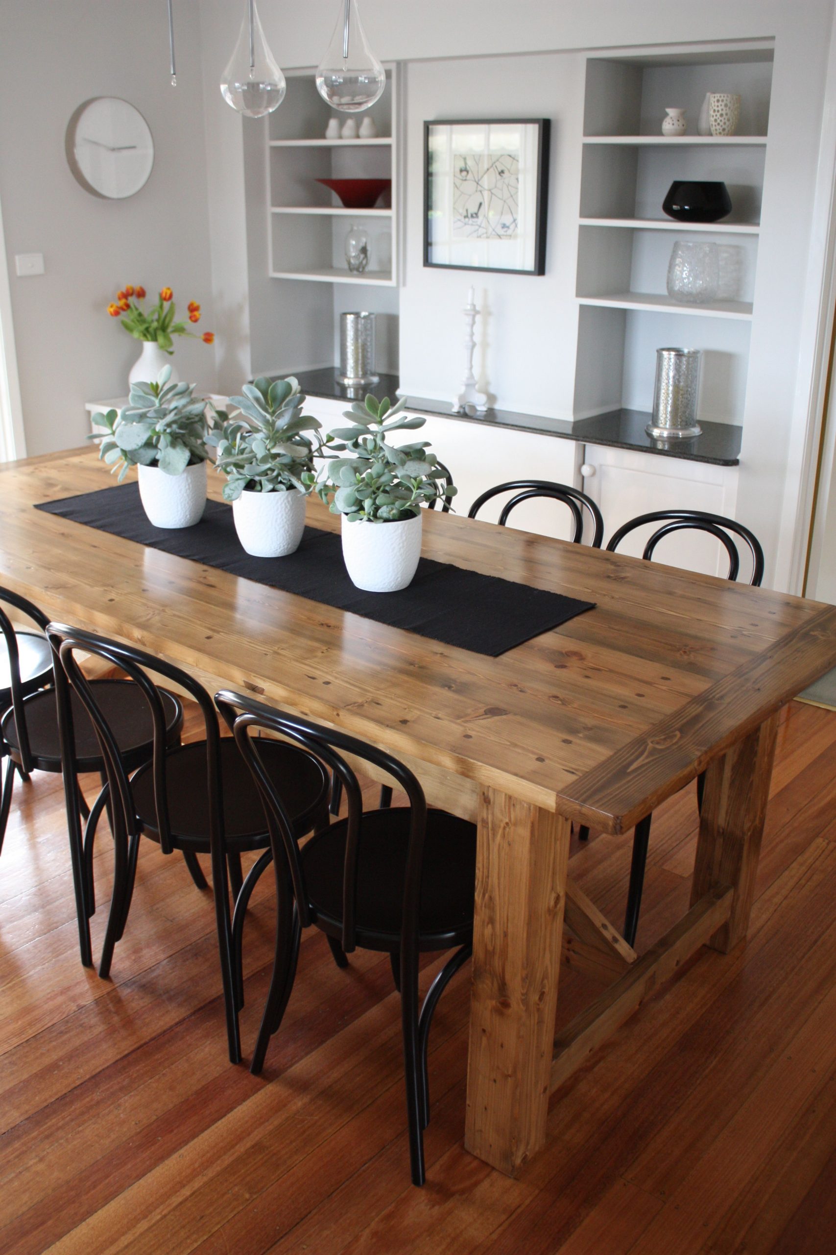 Rustic Dining Table Pairs With Bentwood Chairs Rustic for size 2848 X 4272