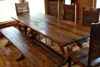 Rustic Dining Tables With Benches Rustic Dining Table Picnic inside measurements 2448 X 3264