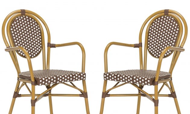 Safavieh Rosen French Bistro Stacking Arm Chair Set Of 2 with dimensions 2000 X 1778