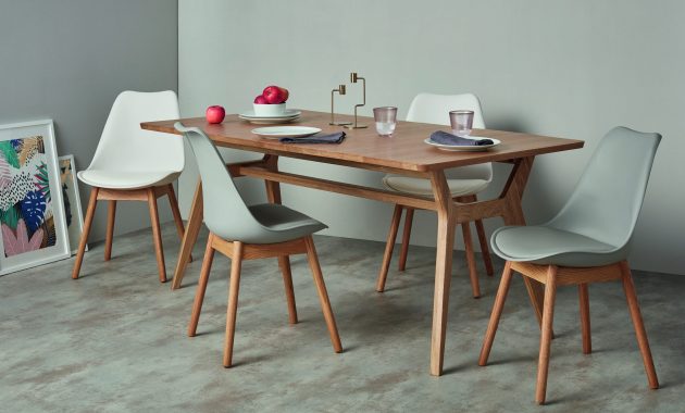 Scandinavian Dining Room Set Made Thelma Dining Chairs intended for proportions 5000 X 3200