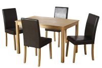 Seconique Ashmere Ash Veneerexpresso Brown Dining Set pertaining to dimensions 1600 X 1600