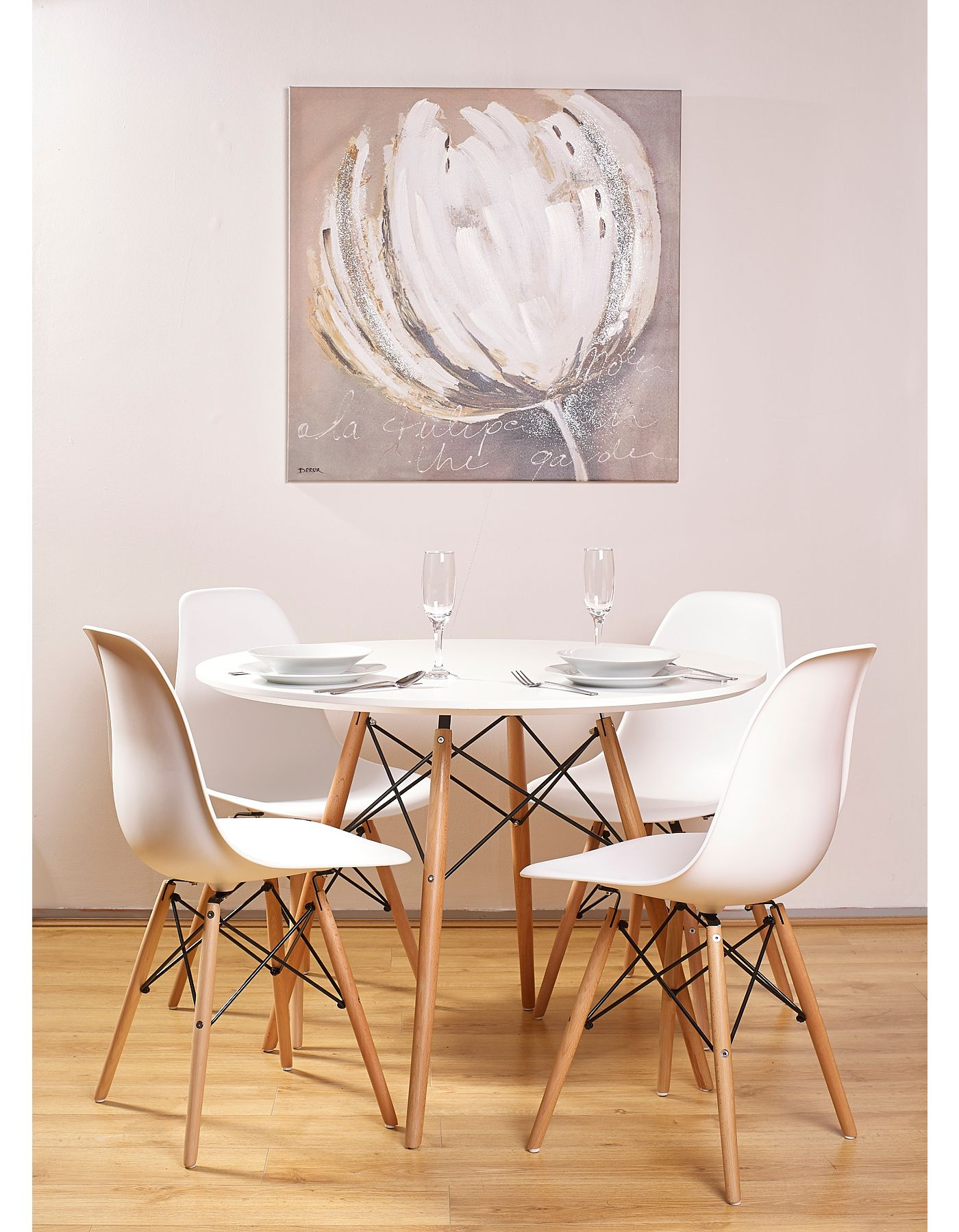 Seine 100cm Round Dining Table White Dining Tables intended for size 1400 X 1800