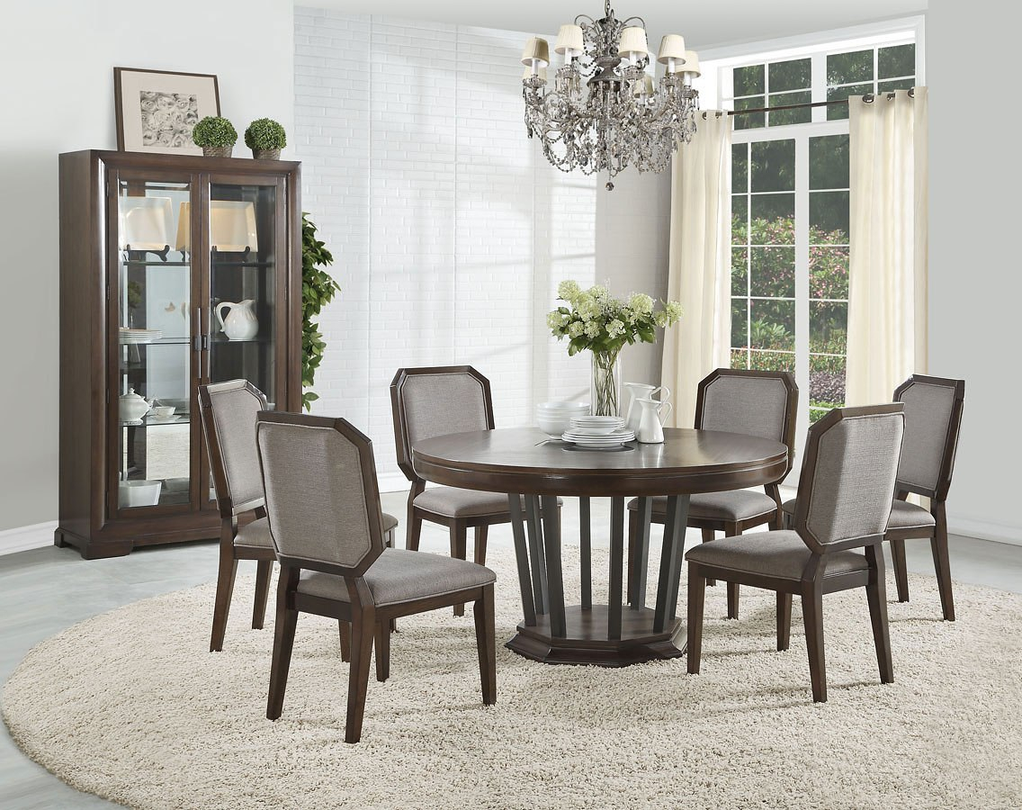 Selma Round Dining Room Set regarding measurements 1136 X 900