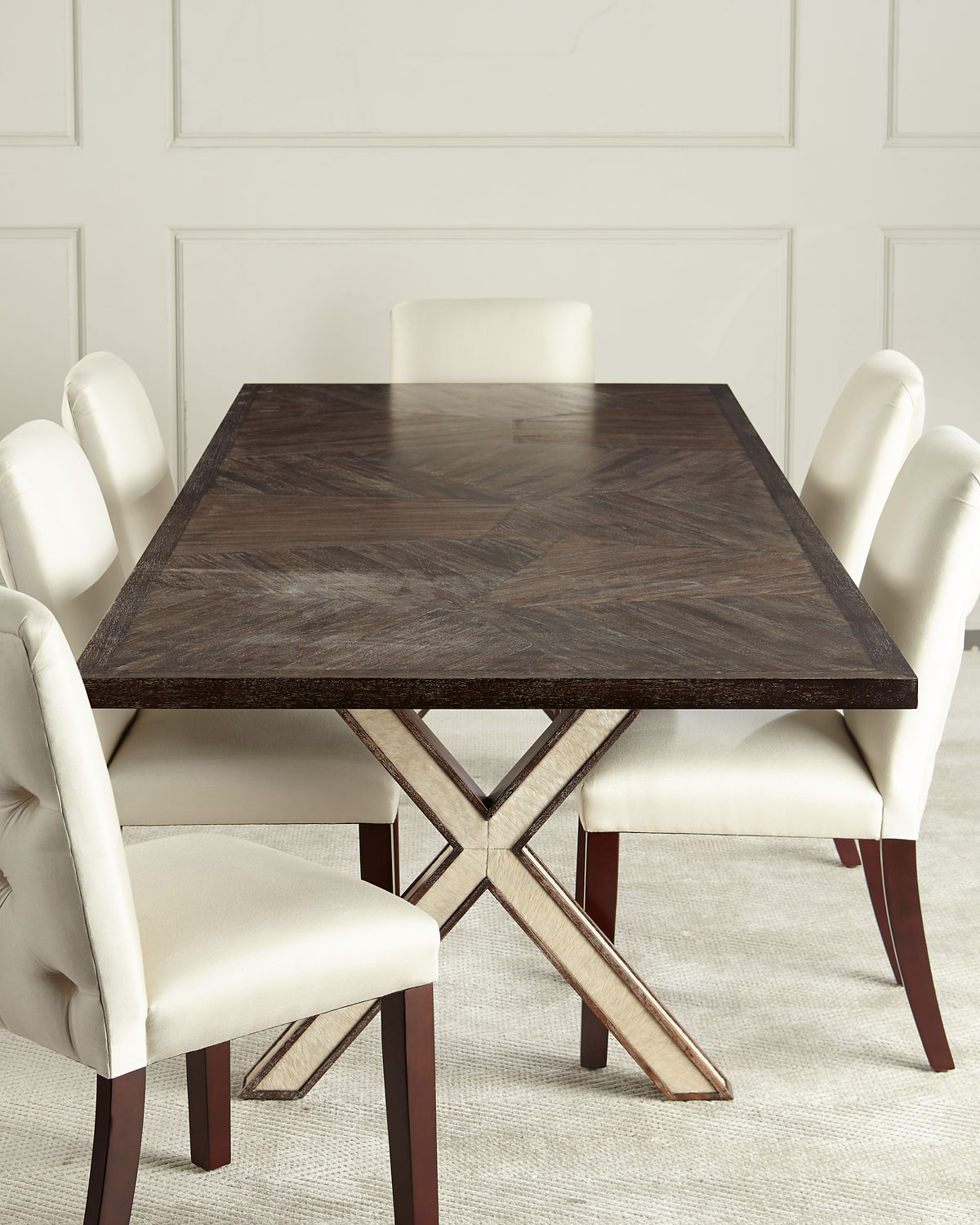 Seryln X Leg Dining Table regarding proportions 1200 X 1500