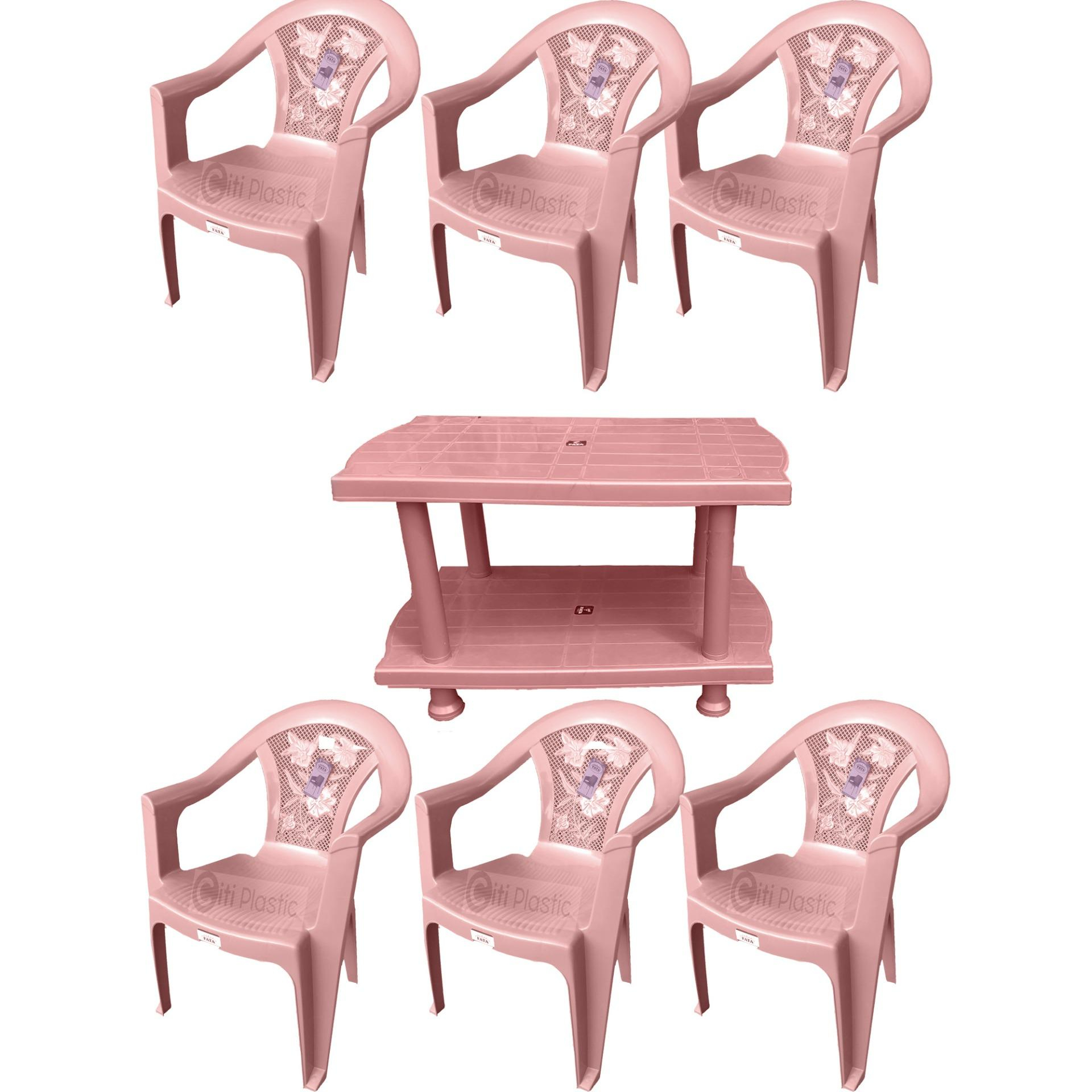 Set Of 6 Plastic Chairs And Plastic Table White with regard to measurements 1920 X 1920