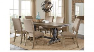 Sierra Vista Driftwood 5 Pc Rectangle Dining Set Dining in sizing 3000 X 1663