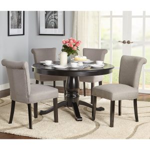 Simple Living 5 Piece Adeline Pedestal Dining Set throughout size 3000 X 3000