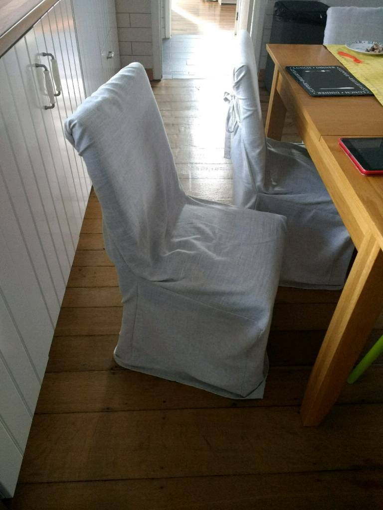 Six 6 Dunelm Linen Chair Covers In Ely Cambridgeshire Gumtree in dimensions 768 X 1024