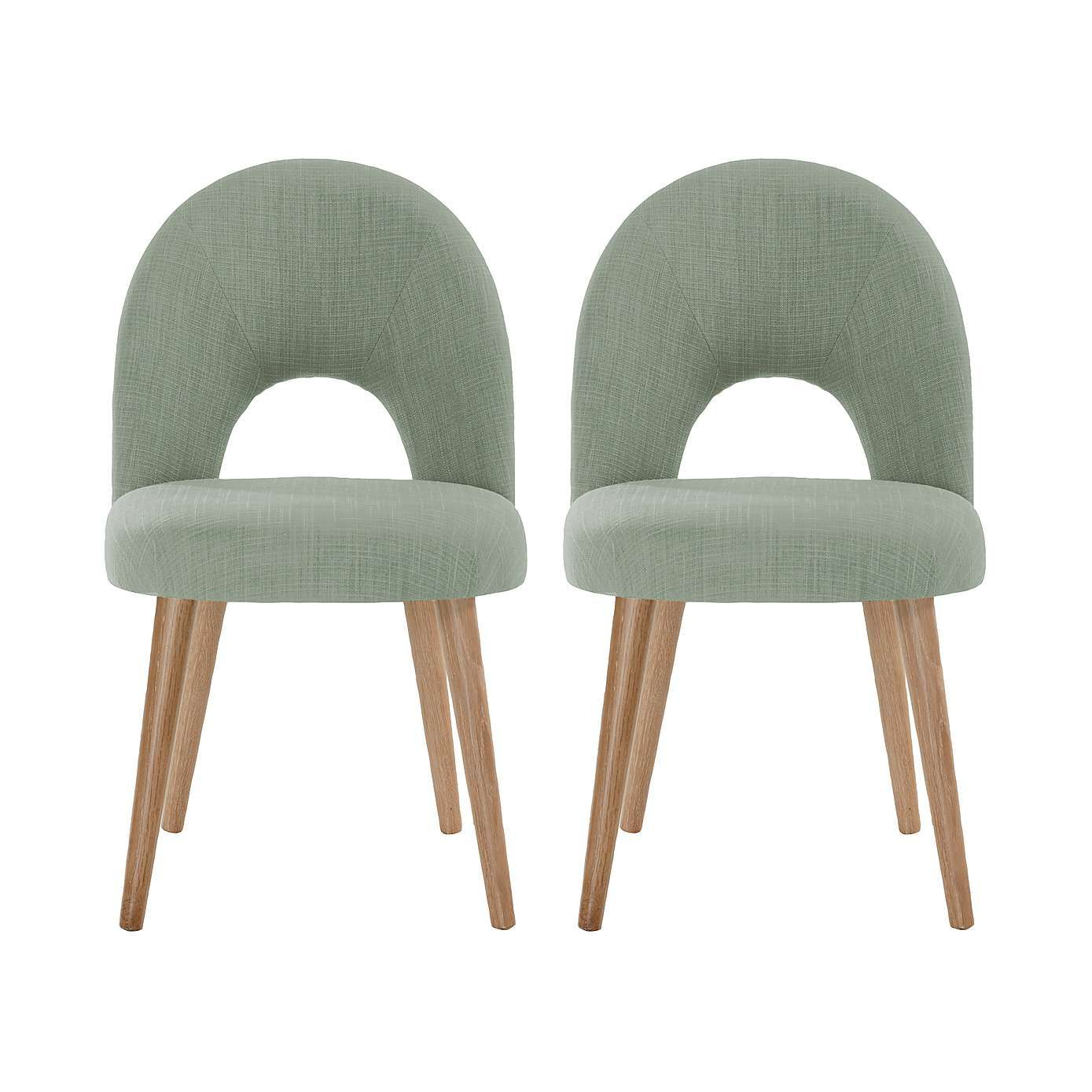 Skandi Oak Pair Of Upholstered Chairs Upholstered Chairs pertaining to proportions 1389 X 1389