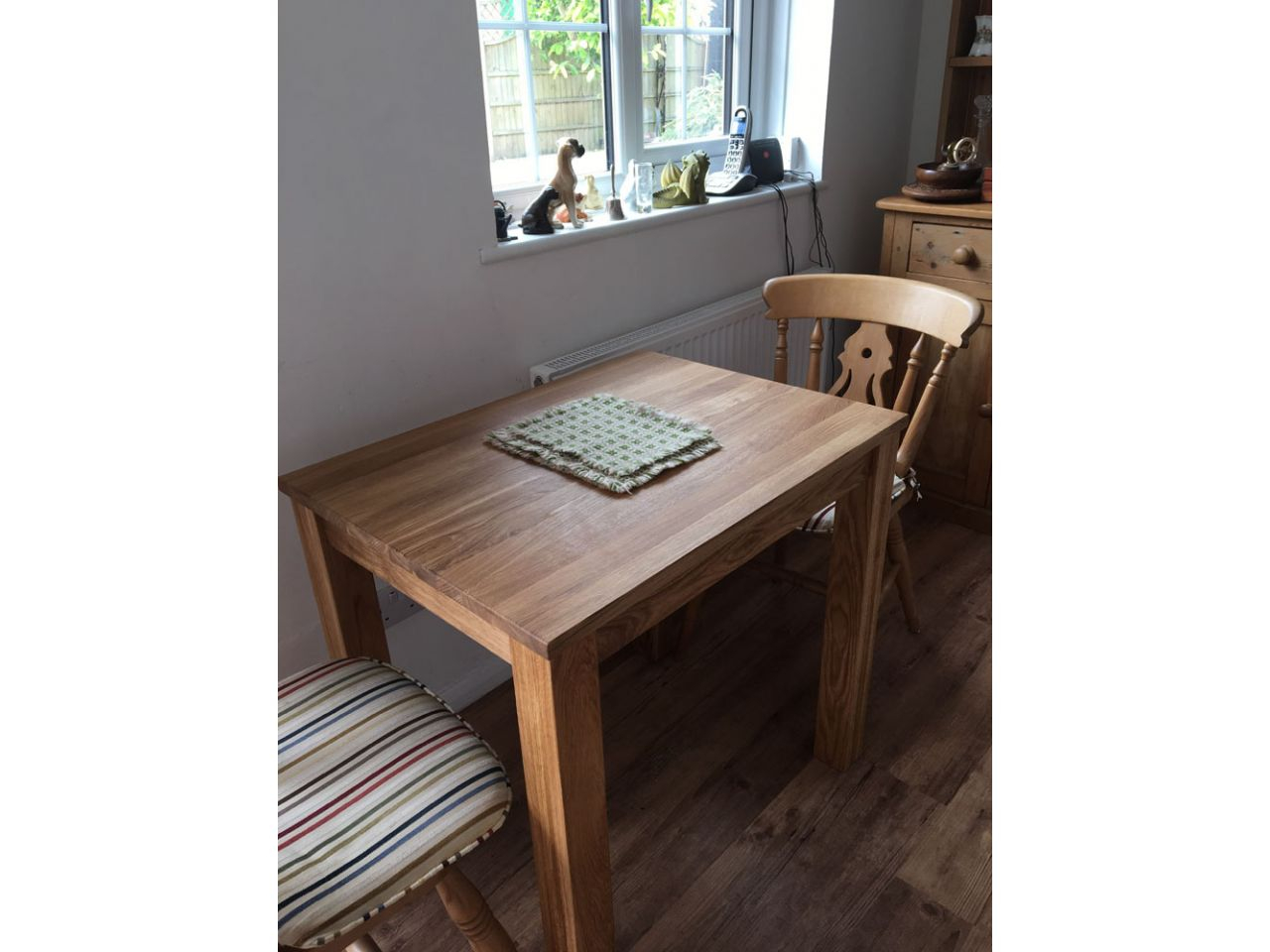 Small Eu Made Solid Oak Dining Table Minsk 80cm X 60cm 2 Seater intended for size 1280 X 960