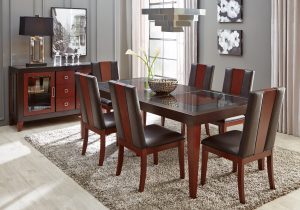 Sofia Vergara Savona Chocolate 5 Pc Rectangle Dining Room intended for dimensions 3129 X 2187