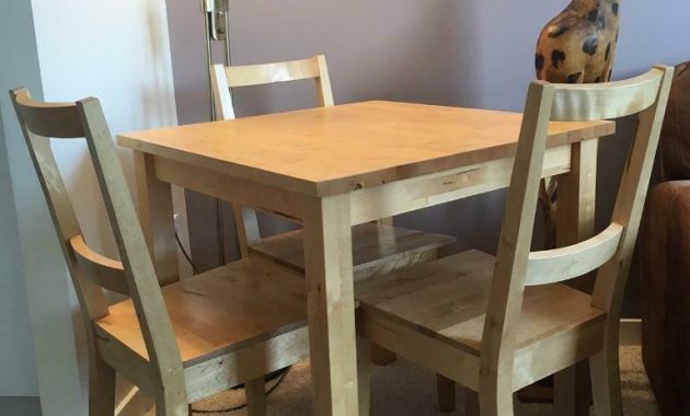 Solid Wood Dining Table And 3 Chairs In Edinburgh City Centre Edinburgh Gumtree regarding dimensions 768 X 1024