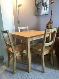 Solid Wood Dining Table And 3 Chairs In Edinburgh City Centre Edinburgh Gumtree with regard to proportions 768 X 1024