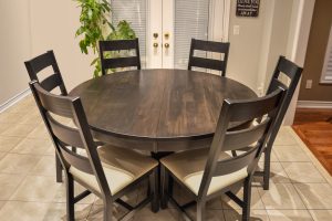 Solid Wood Pedestal Round Tables Georgetown Toronto throughout proportions 1200 X 800