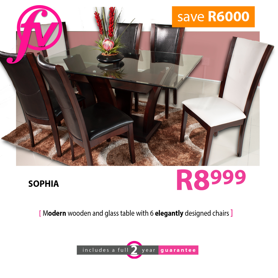 Sophia Dining Room Suite Furniturevibe6 Furniture Vibe intended for proportions 1134 X 1134