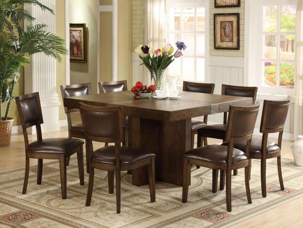 Square Dining Table For 8 Square Dining Room Table Square pertaining to measurements 1024 X 769