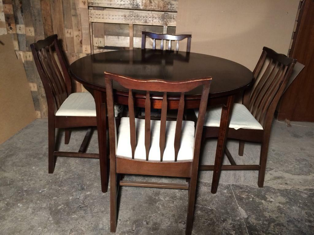 Stag Dining Table And Chairs In Heywood Manchester Gumtree inside sizing 1024 X 768