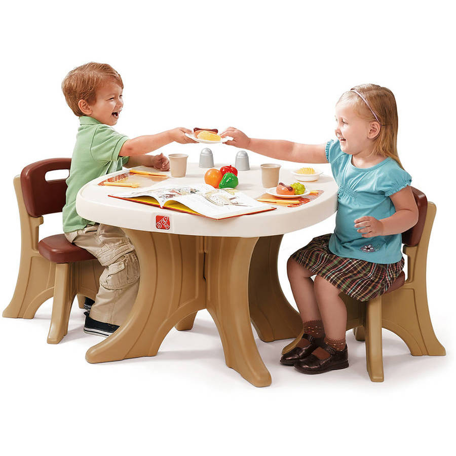 Step2 New Traditions Kids Table And 2 Chairs Set Brown intended for measurements 900 X 900