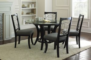 Steve Silver Cayman Black 5pc Dining Room Set The Classy Home within measurements 4032 X 2688