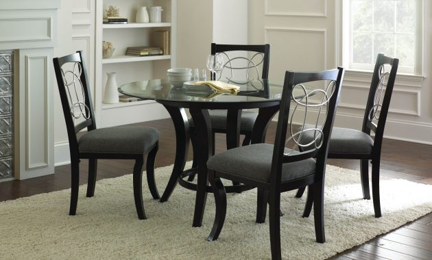 Steve Silver Cayman Black 5pc Dining Room Set The Classy Home within measurements 4032 X 2688