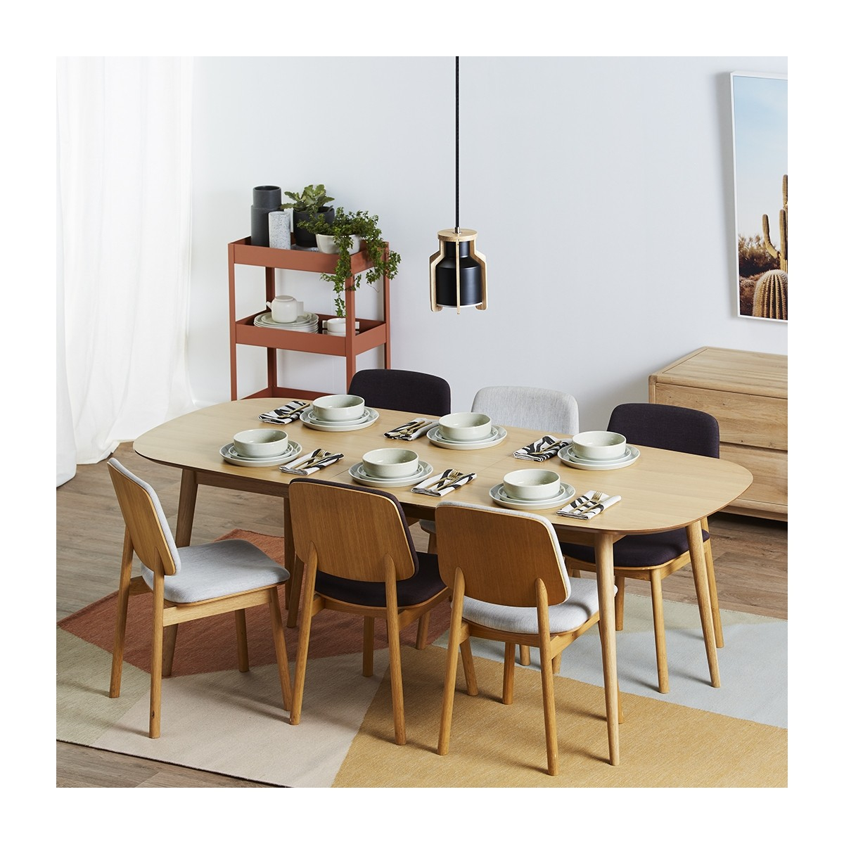 Stockholm Extension Dining Table Oak within sizing 1200 X 1200