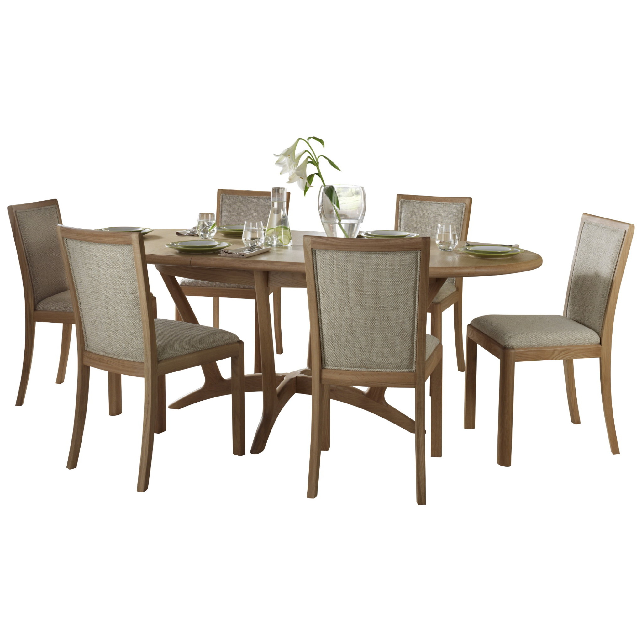 Stockholm Oval Extending Dining Table Winsor Furniture Wn218 regarding proportions 2048 X 2048