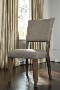 Strumfeld Gray Upholstered Dining Side Chair Set Of 2 for measurements 1467 X 2200