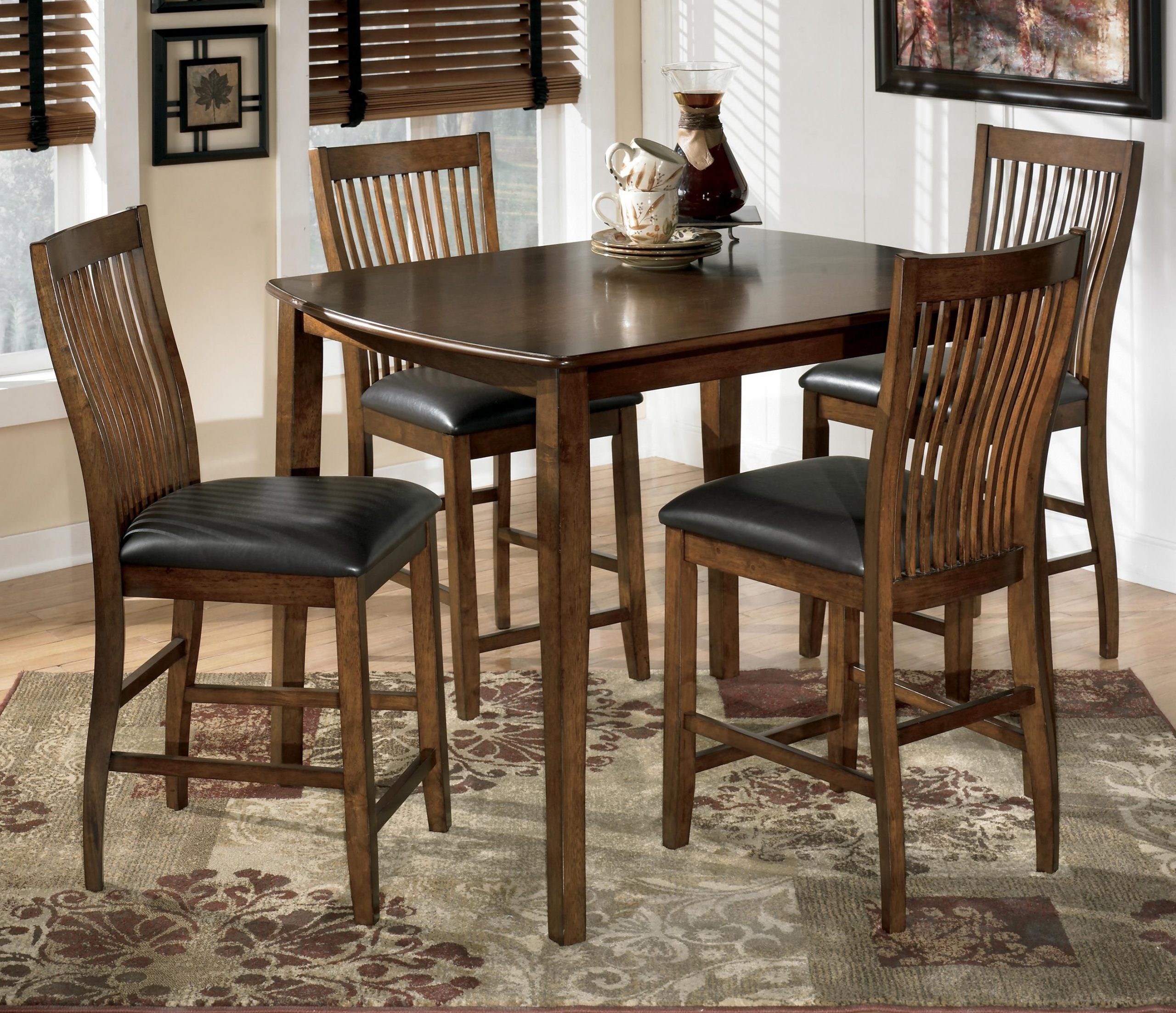 Stuman Rectangular Dining Room Counter Table Set within sizing 2799 X 2411