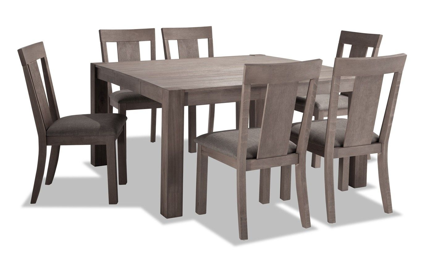 Summit 54x 54 Gray 7 Piece Dining Set Bobs Grey with regard to proportions 1376 X 864