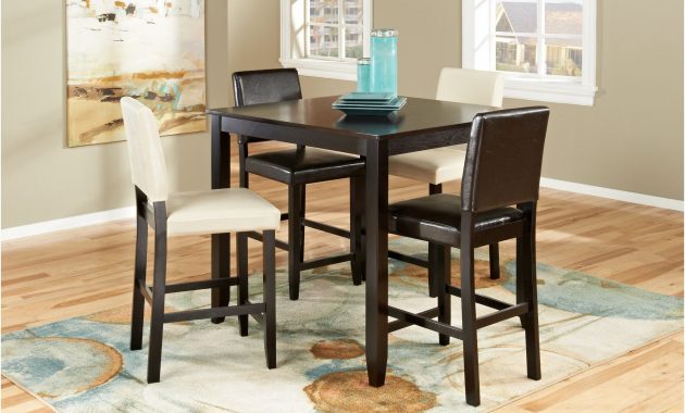 Sunset View Espresso 5 Pc Counter Height Dining Room W Brown regarding size 3000 X 2091