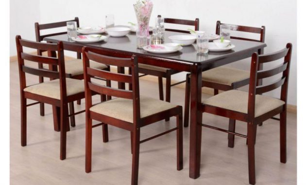 T2a Javint Six Seater Dining Table Set Contemporary Solid throughout sizing 850 X 995