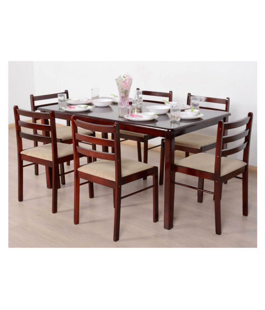 T2a Javint Six Seater Dining Table Set Contemporary Solid throughout sizing 850 X 995