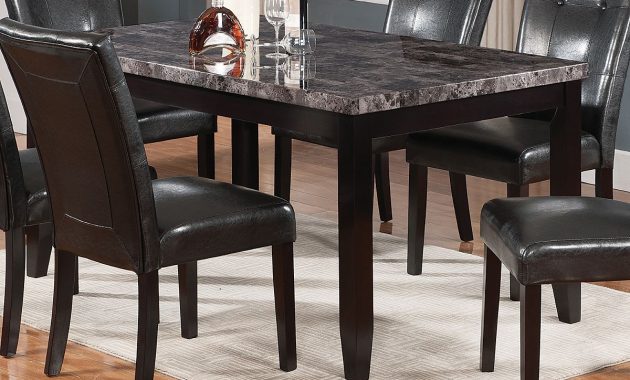 Tahoe Faux Marble Dining Table Tahoeg Tb The Brick throughout sizing 1200 X 925