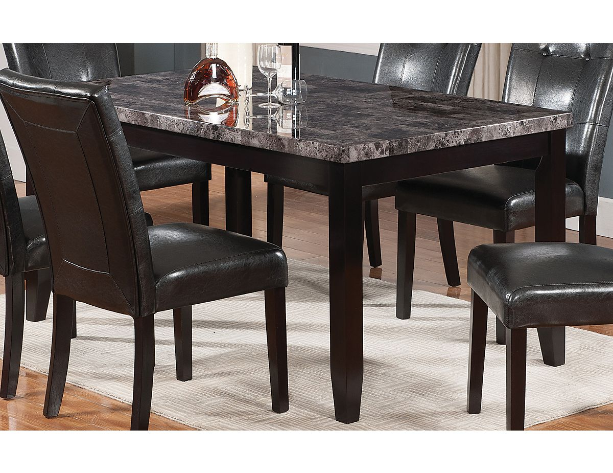 Tahoe Faux Marble Dining Table Tahoeg Tb The Brick throughout sizing 1200 X 925