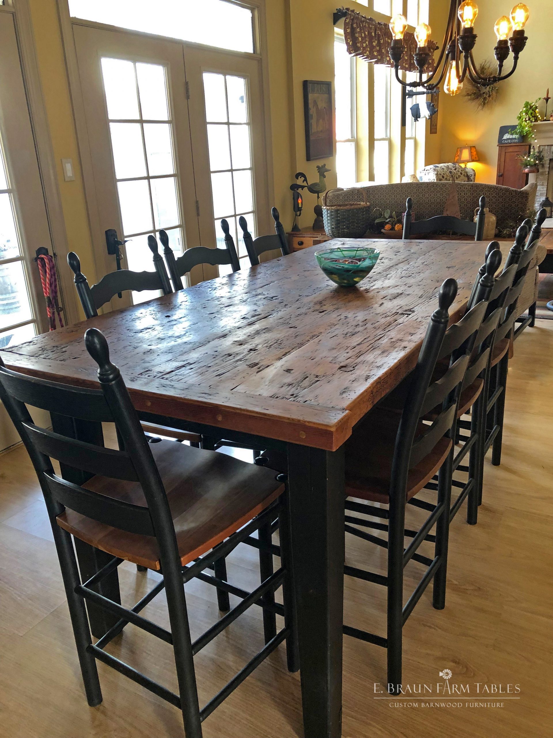 Taking Farmhouse Tables To New Heights This Reclaimed Barn for proportions 3024 X 4032