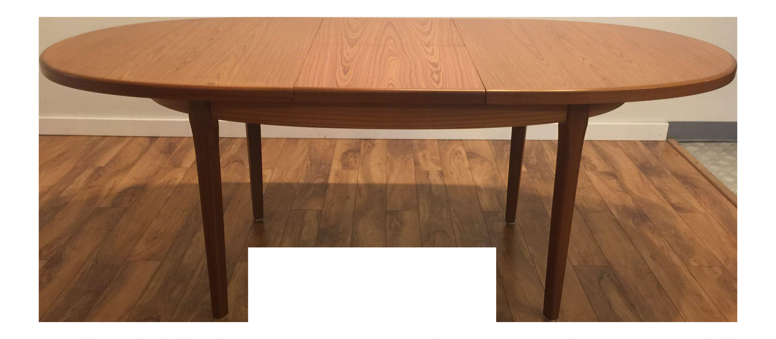 Teak Mid Century Oval Dining Table With Pop Up Butterfly with regard to proportions 3203 X 1403