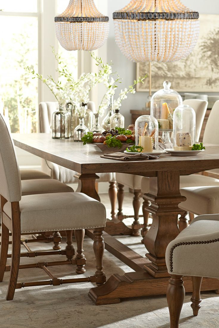 The Havertys Avondale Dining Collection Is Rustic And Chic for measurements 735 X 1100