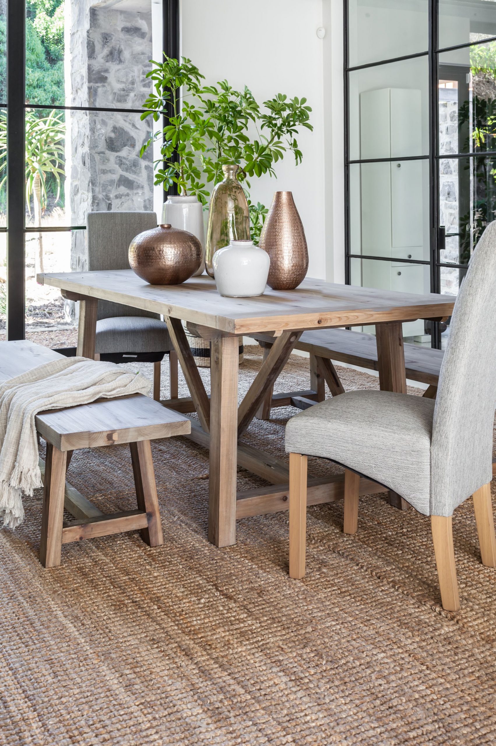 The Lightwood Thomas Dining Table Has An Earthy Look And throughout proportions 1995 X 3000