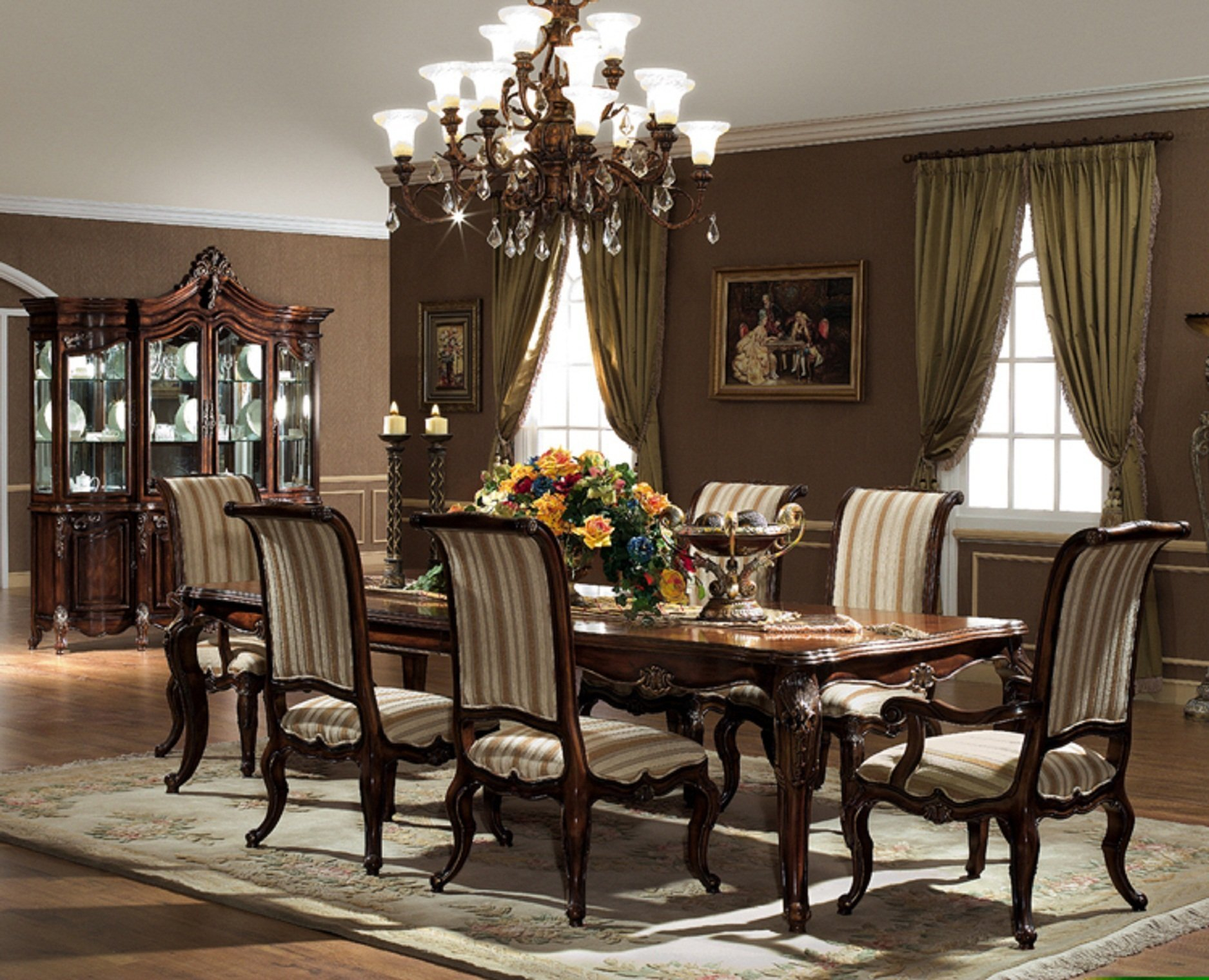 The Valencia Formal Dining Room Collection Orleans with regard to dimensions 1875 X 1520